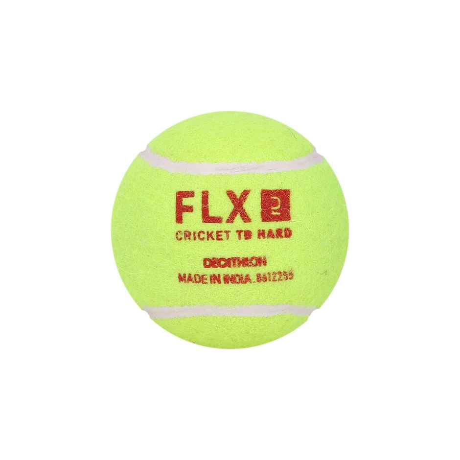 Decathlon | FLX Adult Hard Tennis Cricket Ball - Lime Green