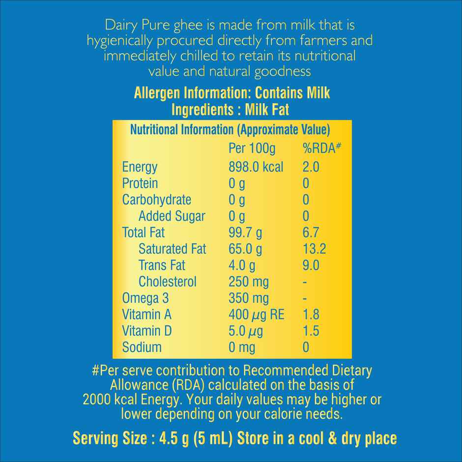 Heritage Dairy Pure Denadar Ghee Ceka Pack