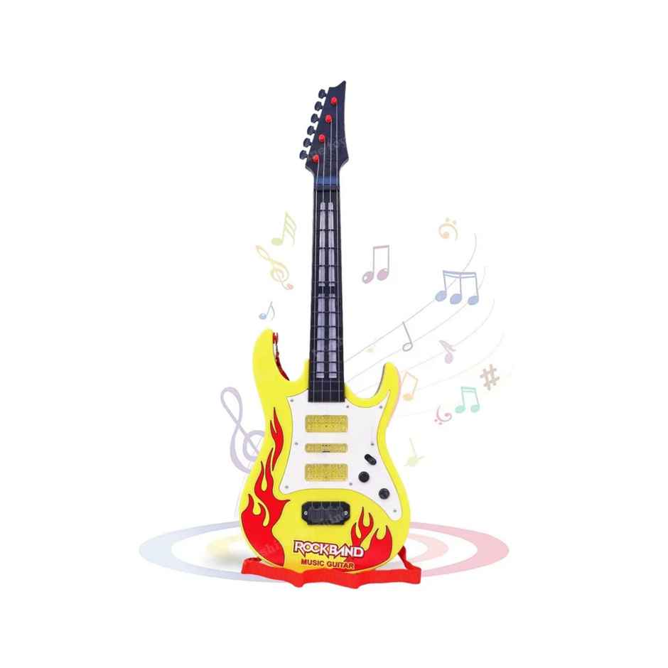 Toyshine Music And Lights Guitar Toy, Big Red (Colour May Vary)