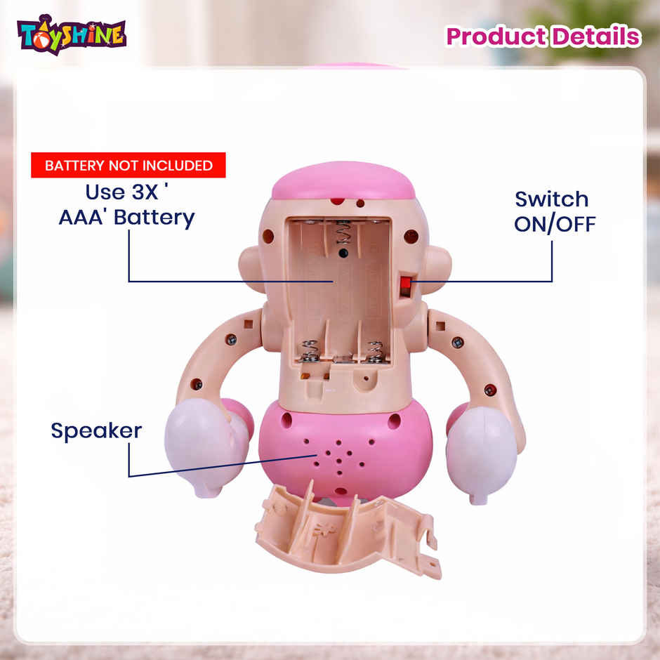 Toyshine Battery-Powered Tumbling Baby with Sound & Music | Interactive Toy for Kids