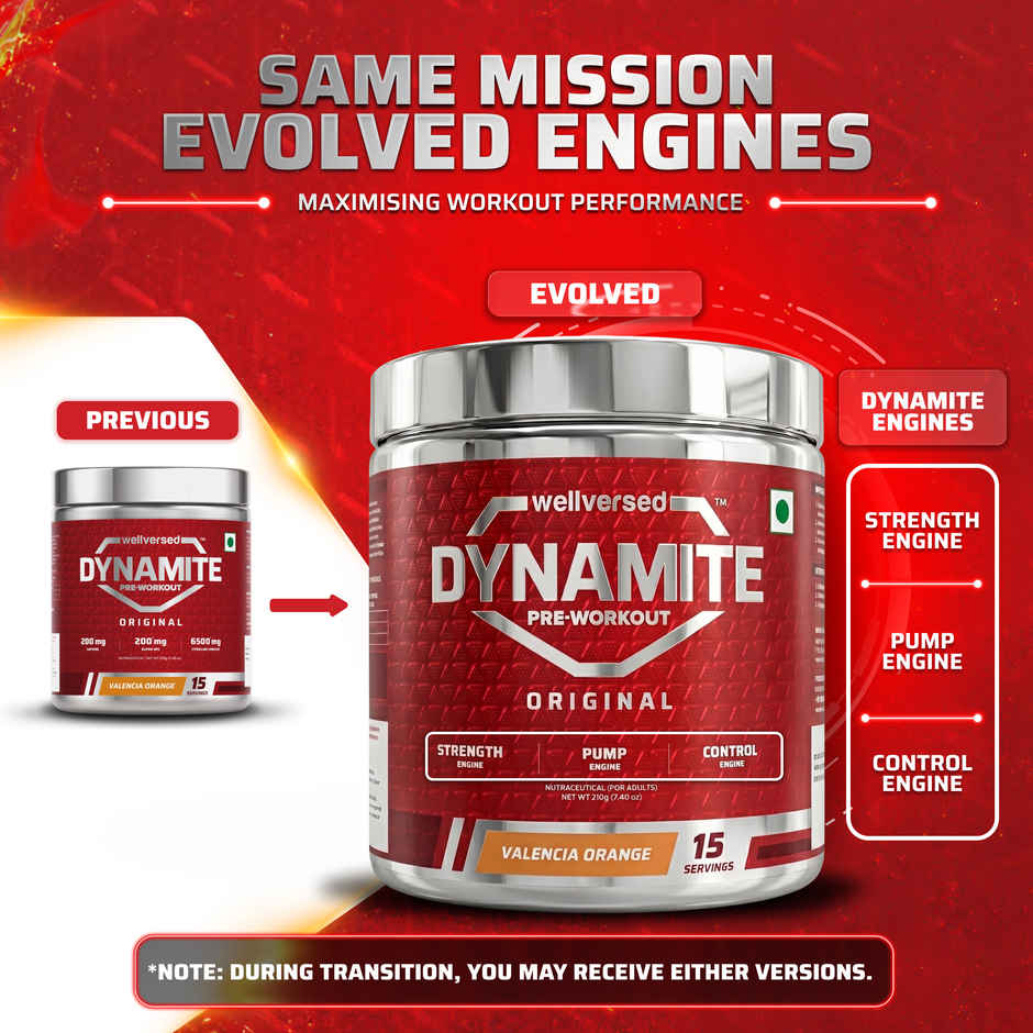 Dynamite Pre-Workout (15 Servings) Valencia Orange