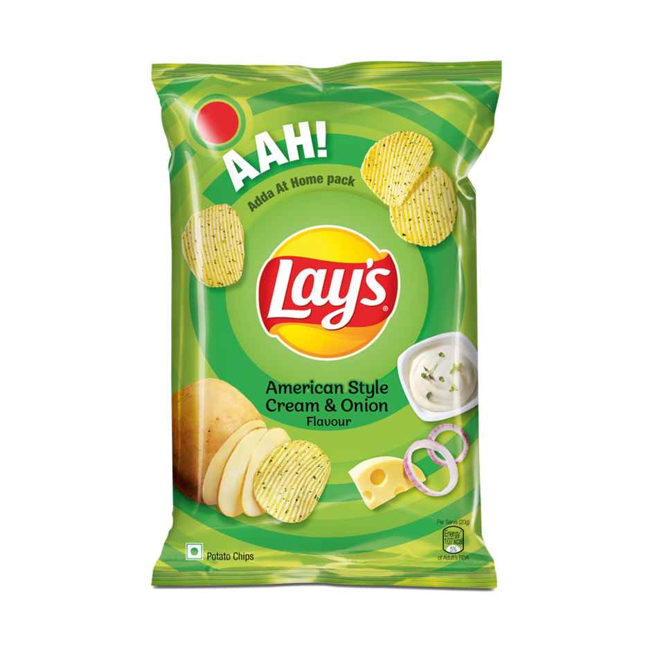 Lay's American Cream & Onion Potato Chips Combo   