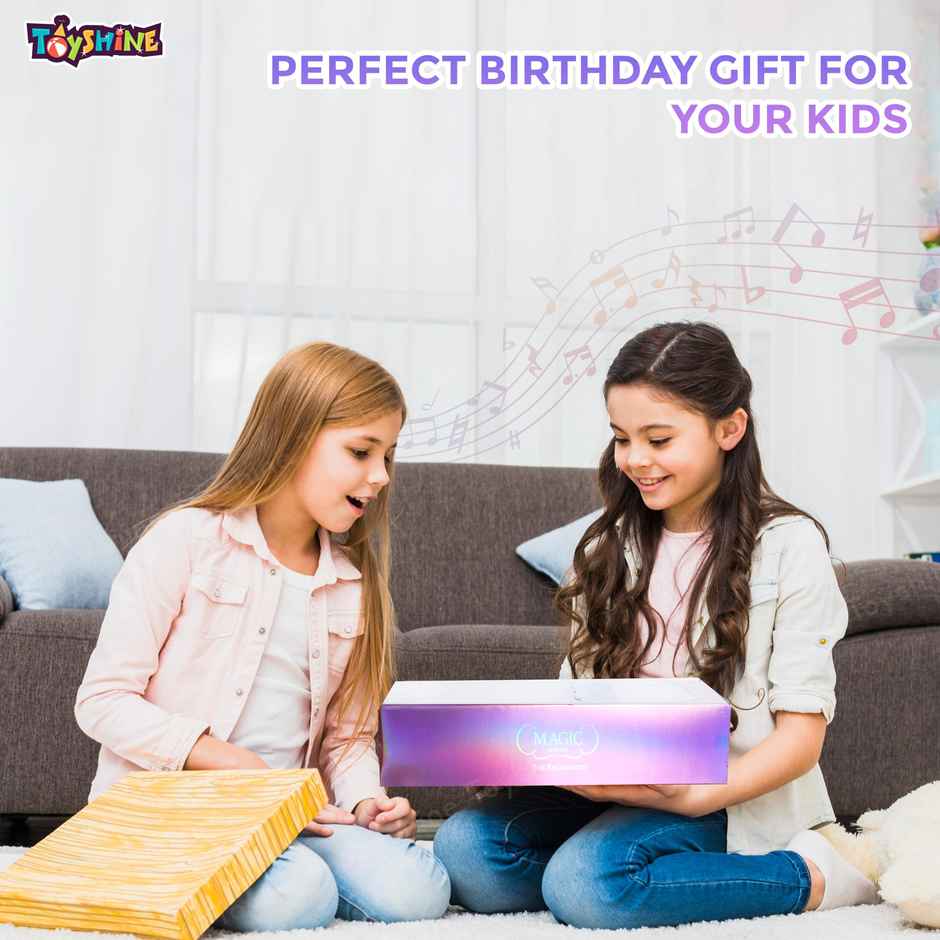 Toyshine Princess Fairy Magic Wand Moon Styling Stick Flashing Toy With Music Light For Kids - M