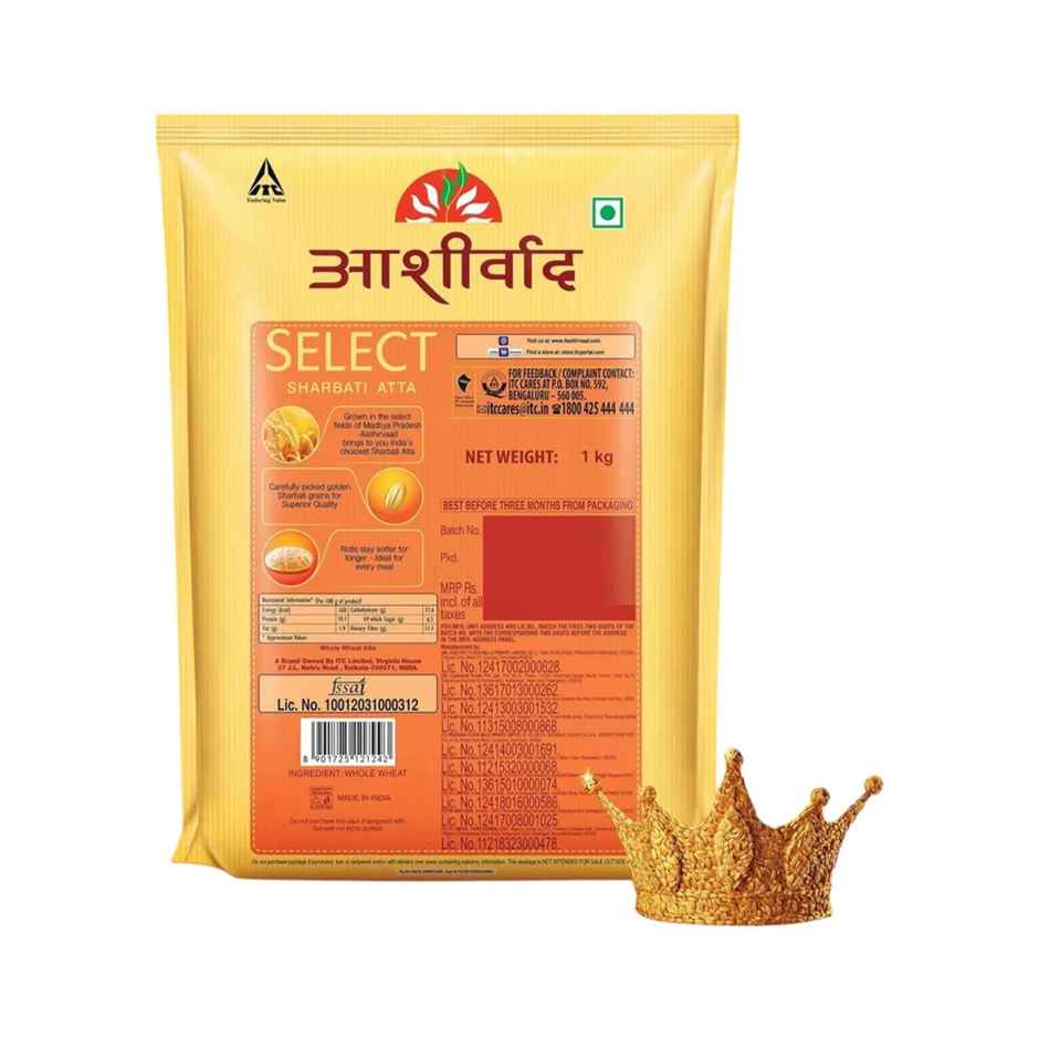 Aashirvaad Select | Pure MP Sharbati Wheat Atta for Soft Makhmali Rotis Combo