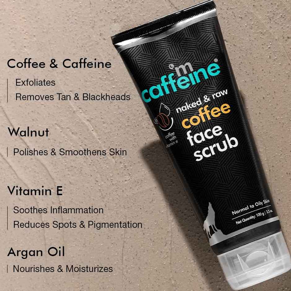 mCaffeine Coffee Face Scrub for Fresh & Glowing Skin - Removes Tan Combo   