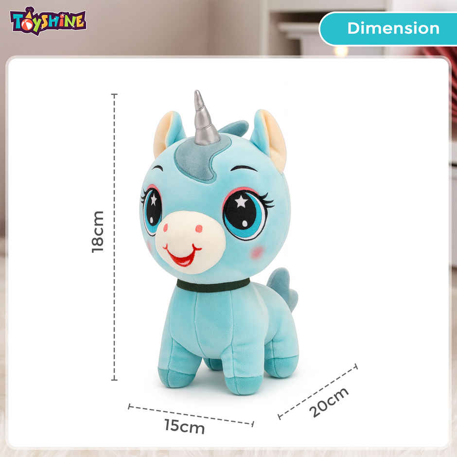Spanker Unicorn Soft Toy Plush Unicorn with Glitter Horn for Kids | 28 cm