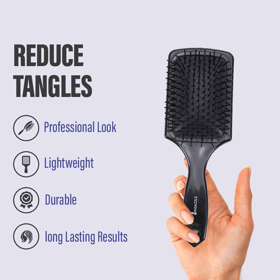 MiDazzle Premium Paddle Black Hair Brush - M279 MIHB0011