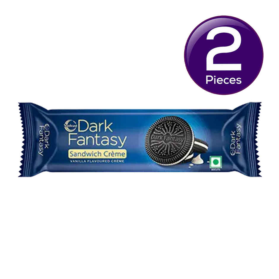 Sunfeast Dark Fantasy Vanilla Sandwich Creme Biscuits