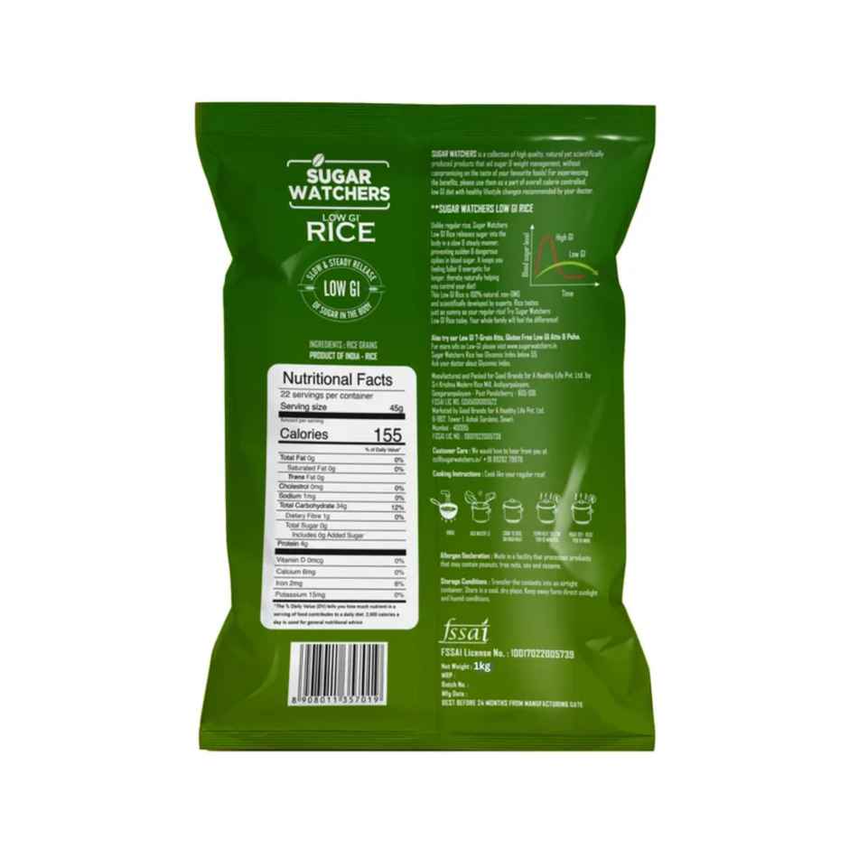 Sugar Watchers Low Gi White Rice - Diabetic Friendly Pouch