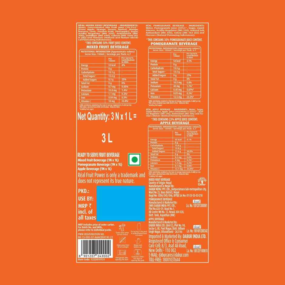 Dabur Real Mixed Flavoured Fruit Juice