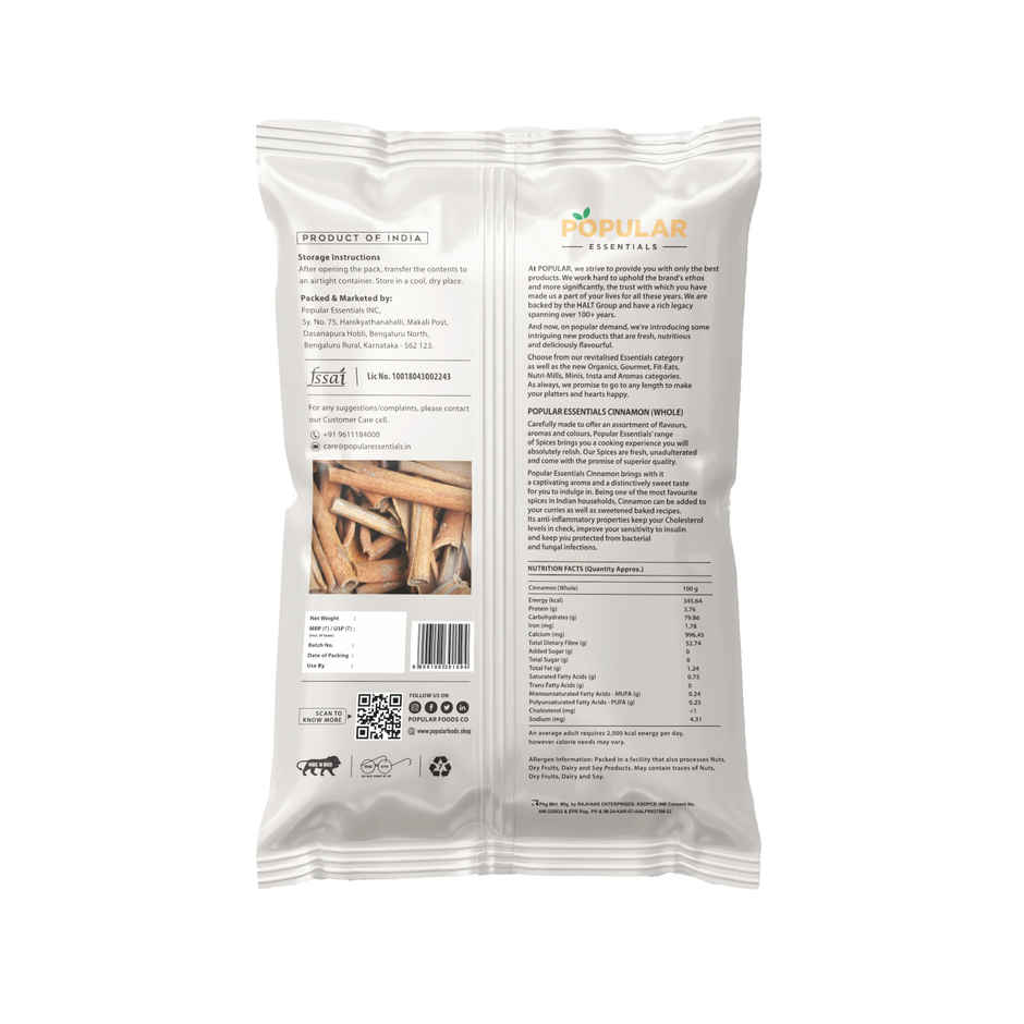 Popular Essentials Cinnamon Whole (Dalchini) Combo 