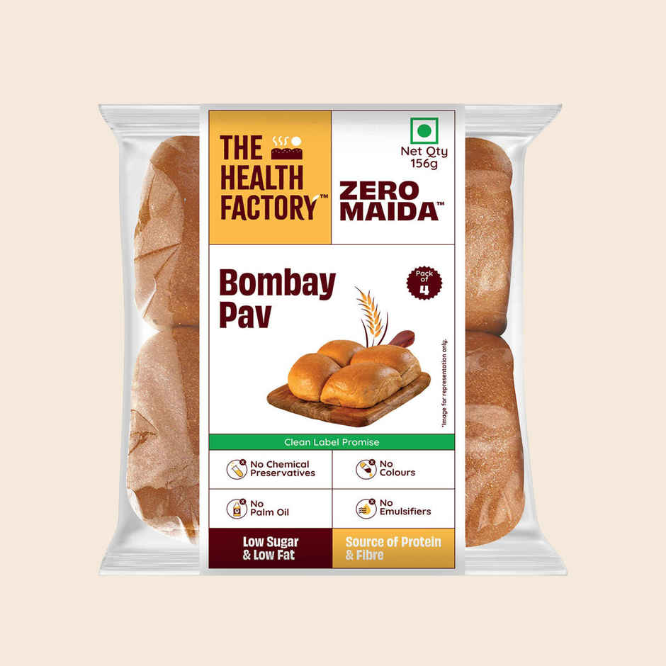 The Health Factory Bombay Pav | Zero Maida | Whole Wheat Pav