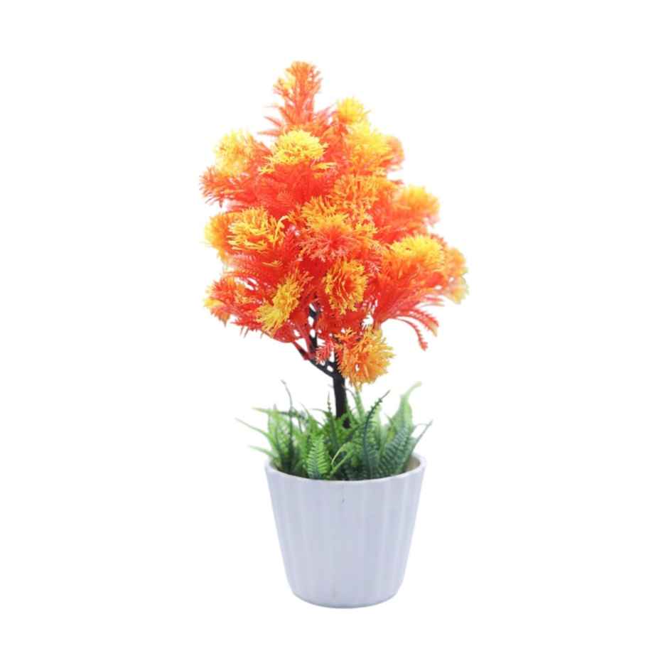 BAY6 Artificial Bonsai Fern Flower with Pot