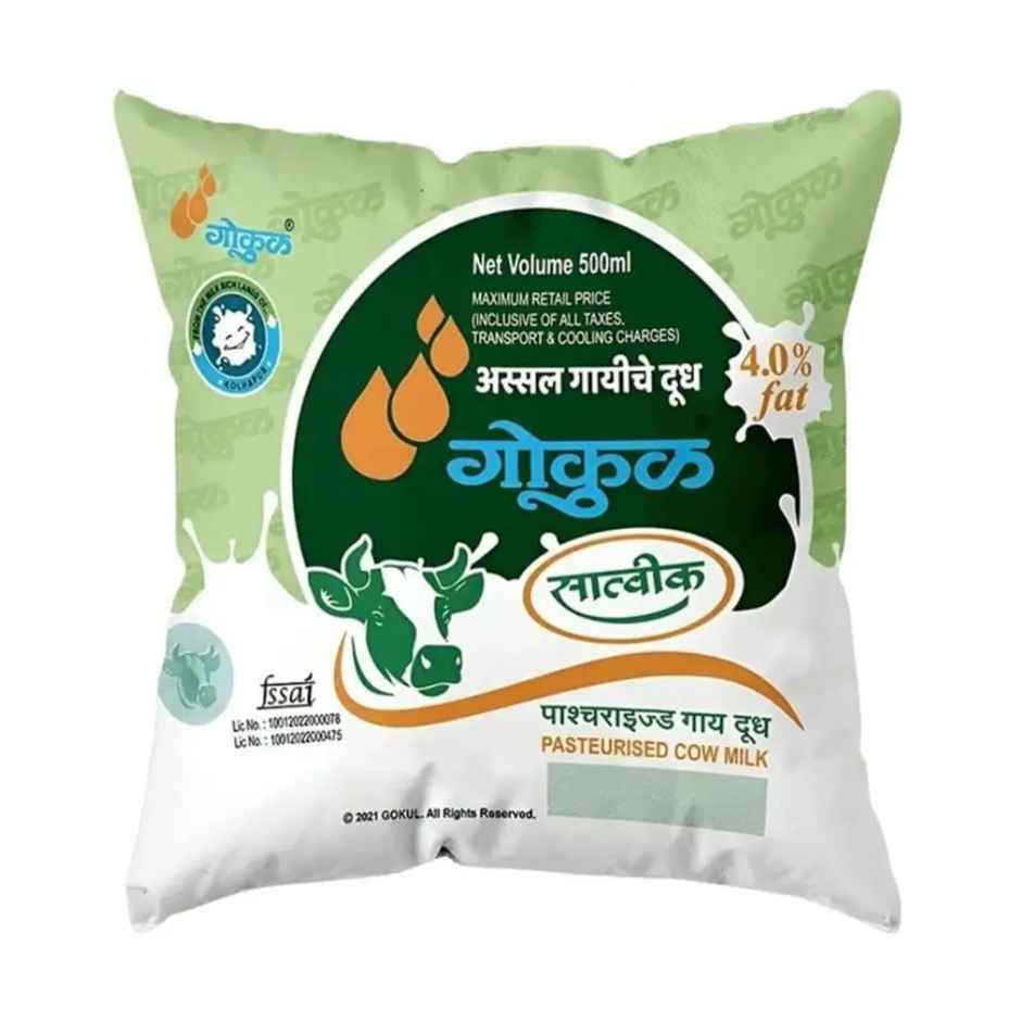 Gokul Toned Fresh Cow Milk (Pouch) Combo