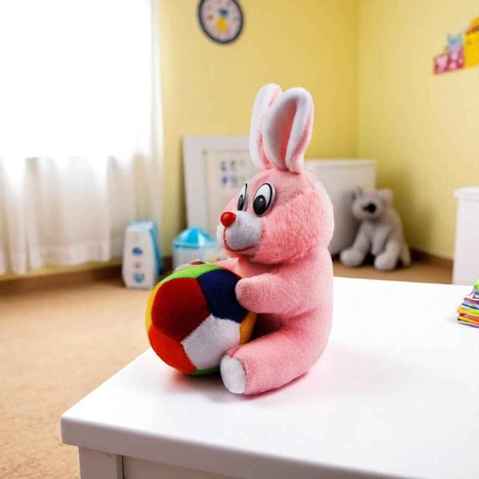 Babique Rabbit Ball Stuffed Soft Toy For Kids| 17 cm x 11 cm - Assorted