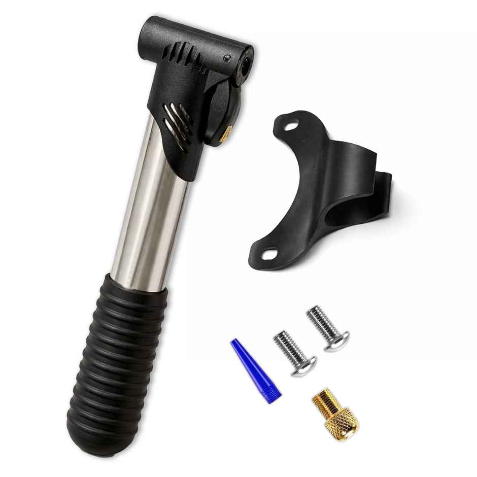 Spanker Sports 20cm Steel Air Pump, 120 PSI Hand Pump for Balls, Cycles & Inflatables