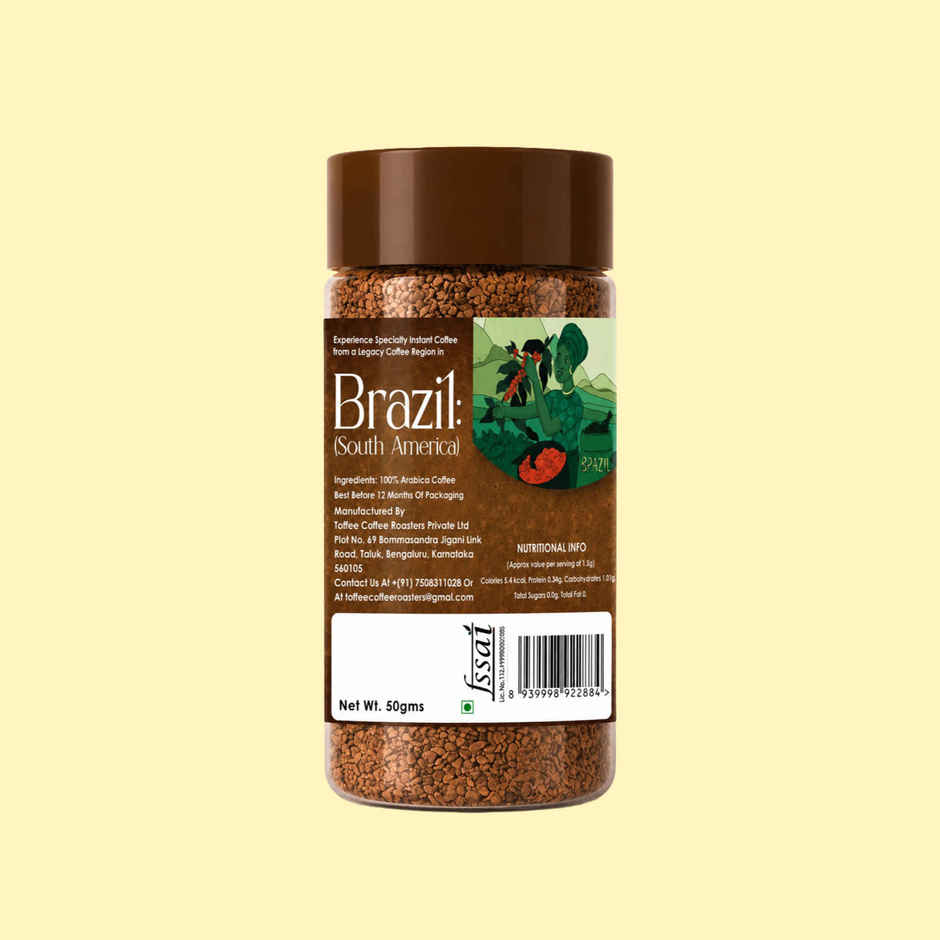 Toffee Brazil Speciality Coffee Roasters Organic Instant Coffee