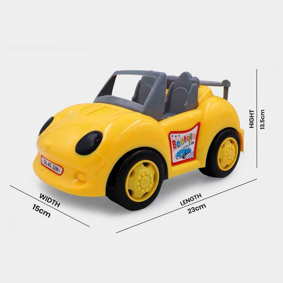 Toybharat Bettle Car | Multicolour | Travel Toys | Birthday Gift | Friction Toy | Assorted