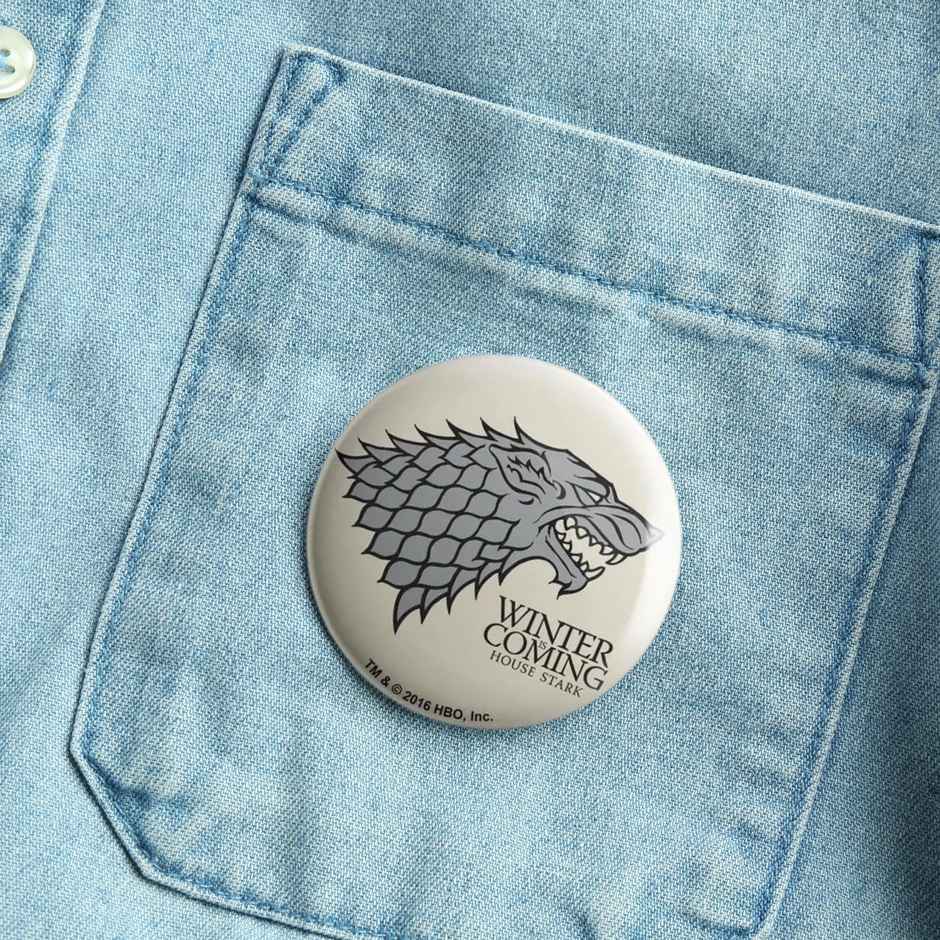 House Of Festivals House Stark- Winter Is Coming - Game Of Thrones Official Badge