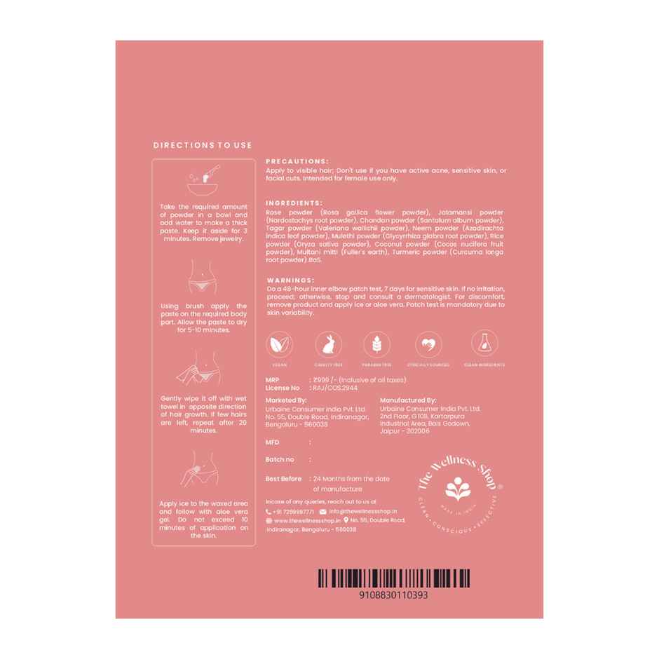 The Wellness Shop Herbal Bikini Wax Powder