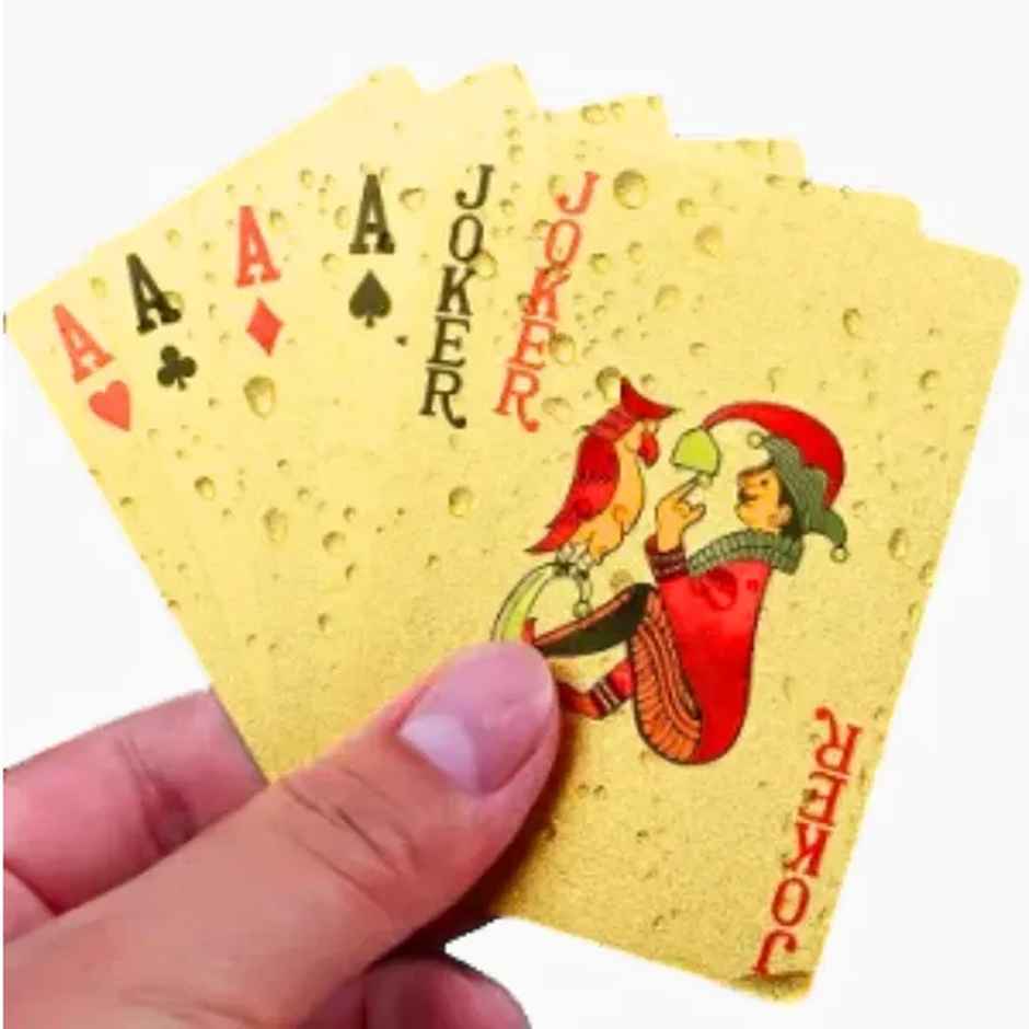 Se7en Gold Plated Poker Playing Cards