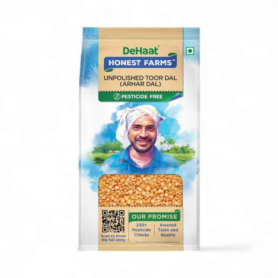 Dehaat Honest Farms Unpolished Toor Dal | Arhar Dal