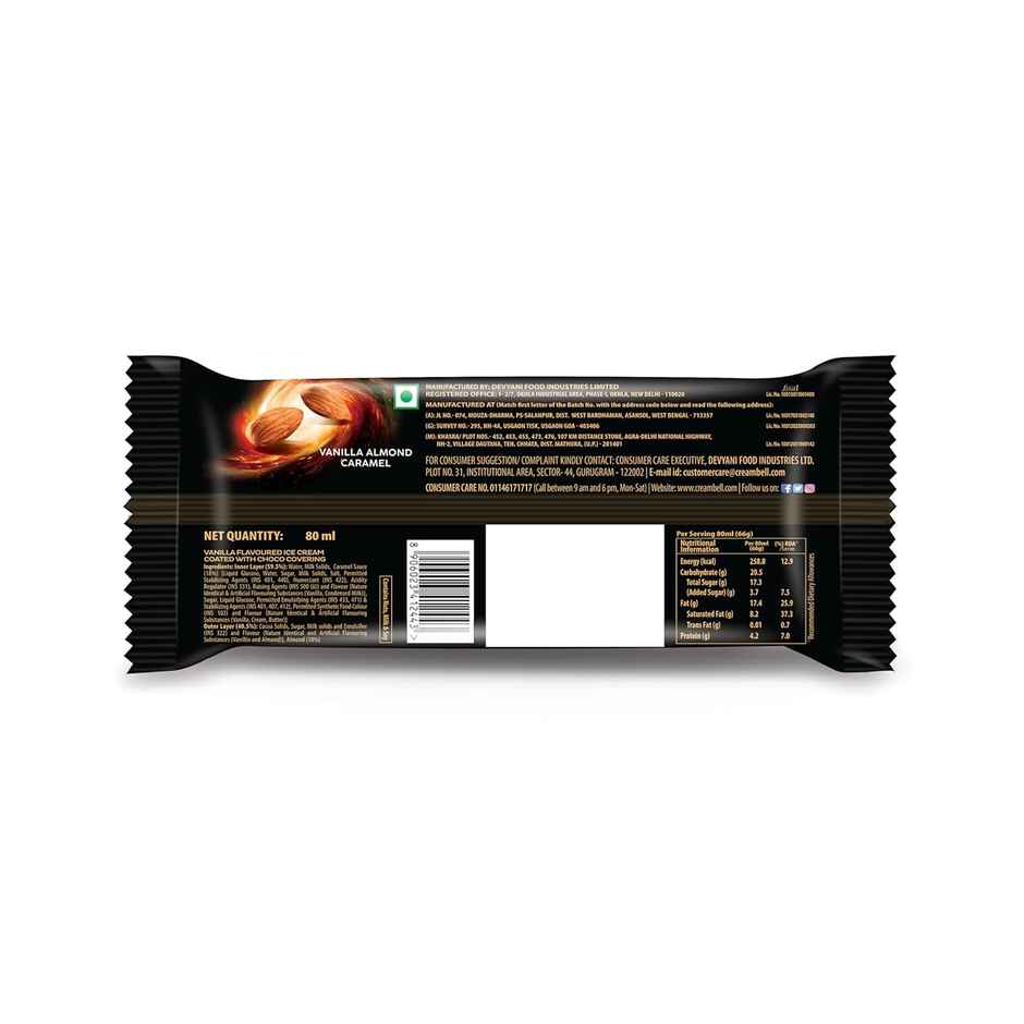 Infino Vanilla Almond Caramel Ice Cream Stick