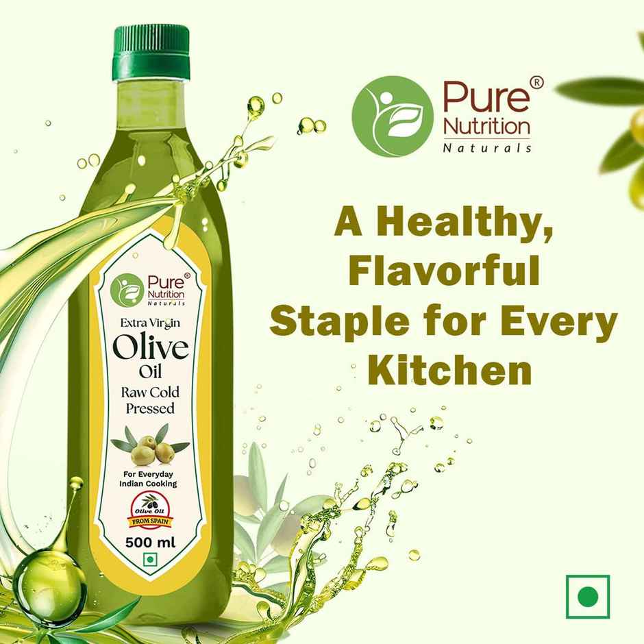 Pure Nutrition Extra Virgin Organic Olive Oil | Cold Pressed | Premium Quality