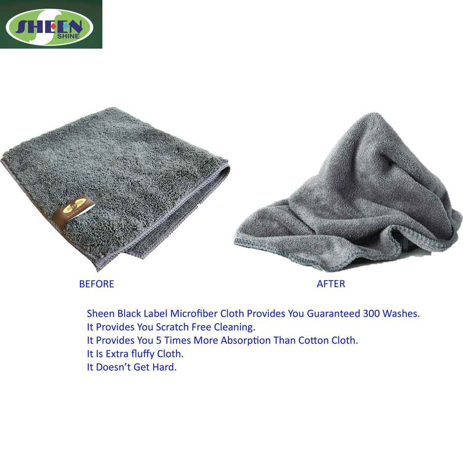 Sheen Microfiber Car Cleaning Cloth - Assorted | 300 GSM
