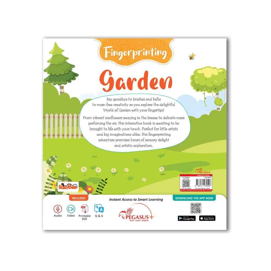 Pegasus Books Fingerprint Colouring Book | Garden