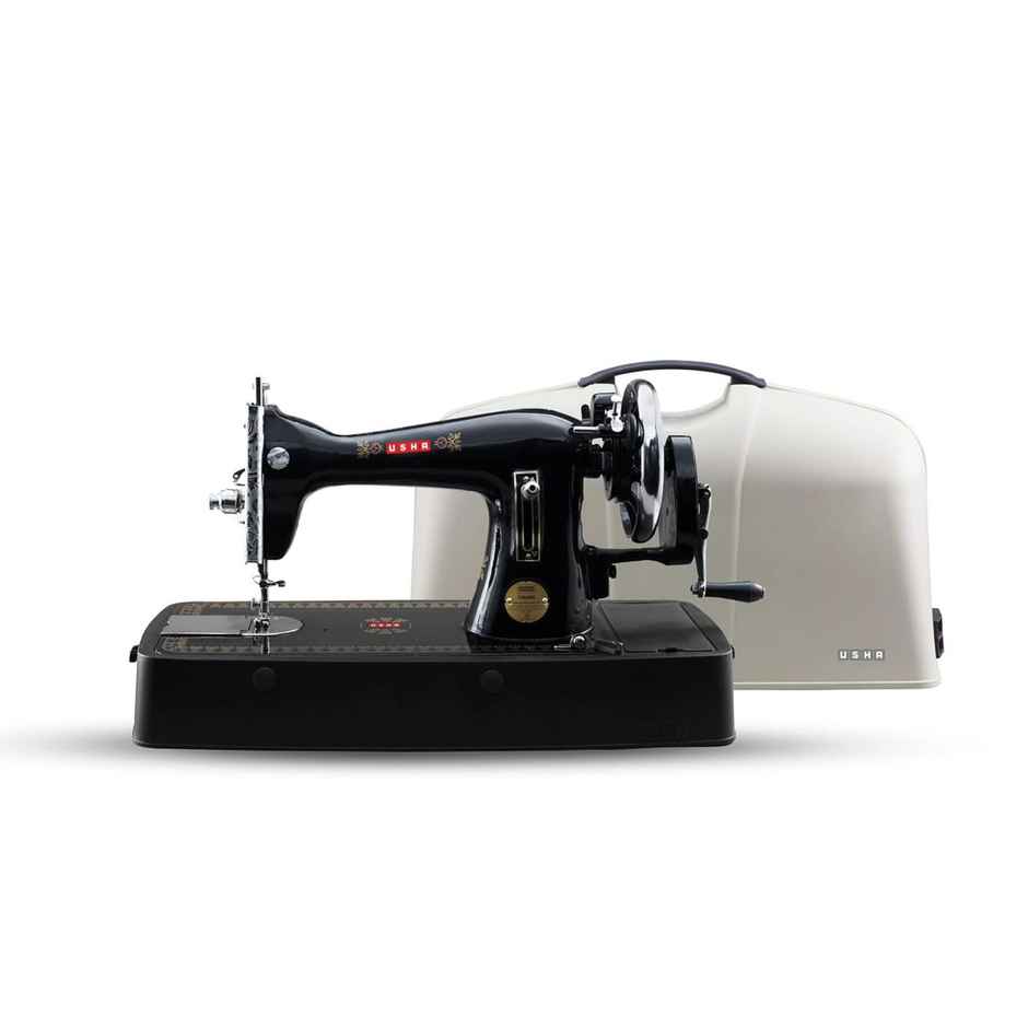 Usha Sewing Machine Umang Composite (Plastic Base Cover, Suitable For All Fabrics, Black)