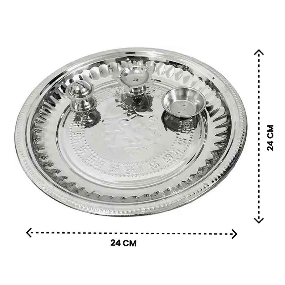 Steel Pooja Thali | Divine Vibes