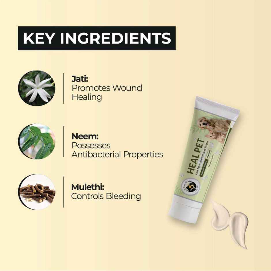 Fur Ball Story Heal Pet, Wound Healing Cream For Dogs & Cats