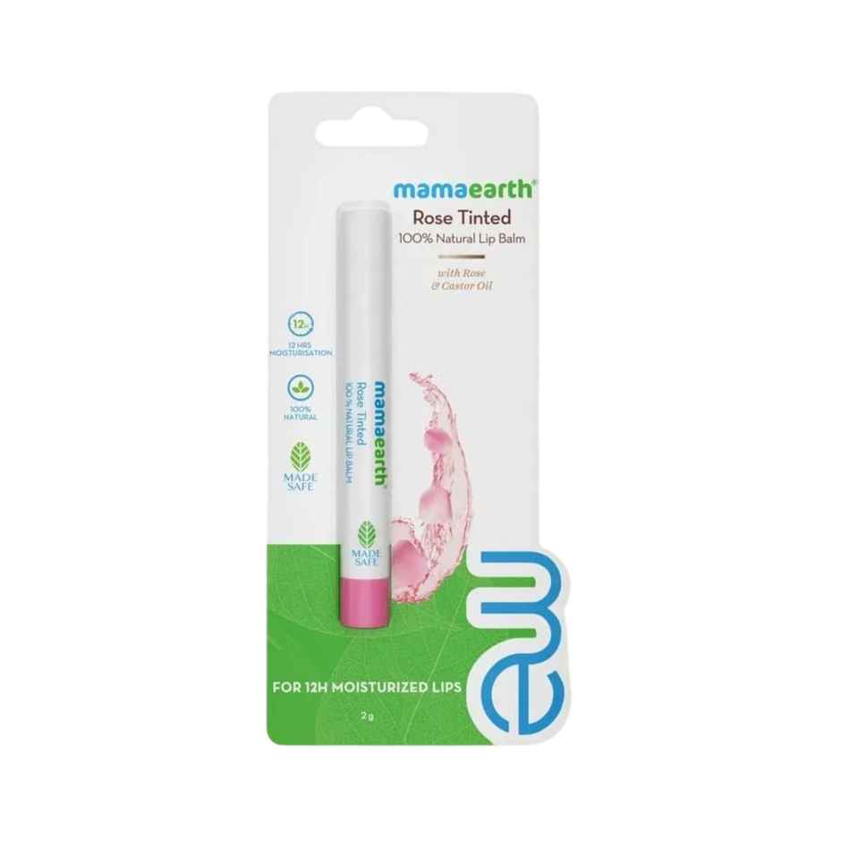 Mamaearth Rose Tinted Natural Lip Balm For Women