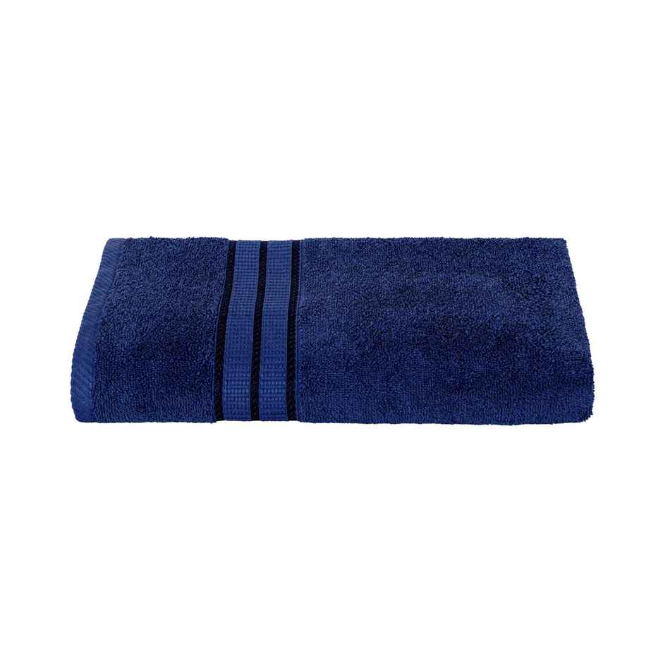 Superspun 100% Cotton- 420 Gsm- Vodre- Single Piece- Bath Towel- Size:70 x 140 - Navy Blue