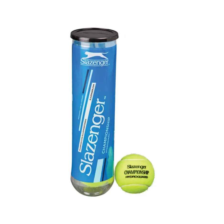 Vector X Slazenger Championship Tennis Balls Standard Size 1 Can 3 Balls | Yellow Pack Of 3