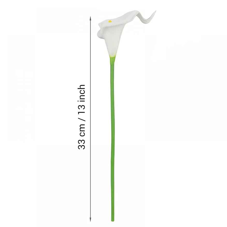 Tied Ribbons 10 Pcs Artificial Calla Lily Flowers Bunch