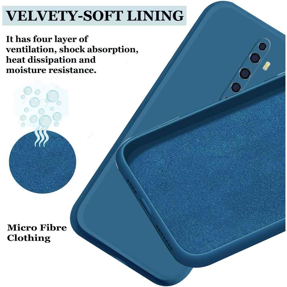 Artistque Case for Oppo Reno 2z / Oppo Reno 2f Back Cover - Plain Liquid Silicone Case