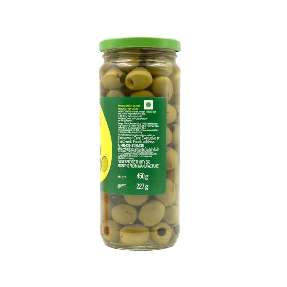 Del Monte Pitted Green Olives | Suitable for Snacking and Salads