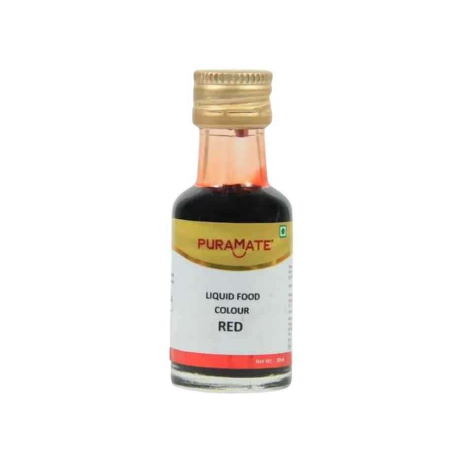Puramate Liquid Food Colour- Red | Baking Ingredient
