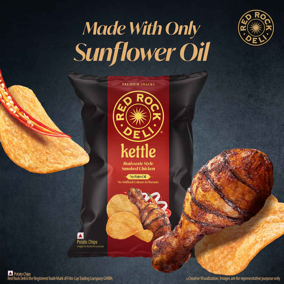 Red Rock Deli Kettle Chips | Rotisserie Style Smoked Chicken