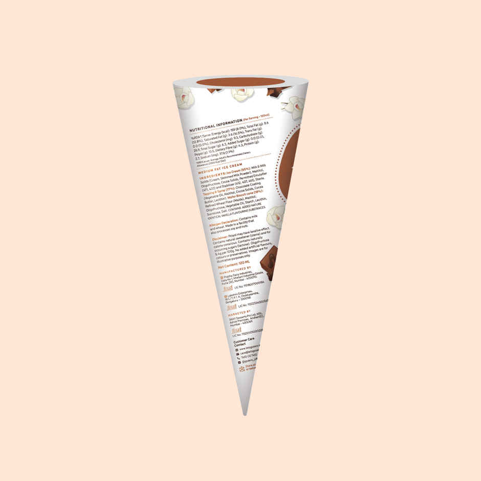 Go Zero Vanilla Choco Fudge Guilt Free Ice Cream Cone