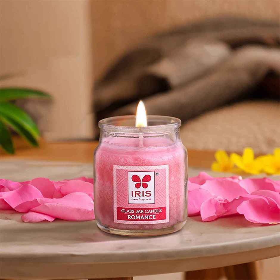 Romance Glass Jar Scented Candles | Pack of 2 | Home Decor | IRIS