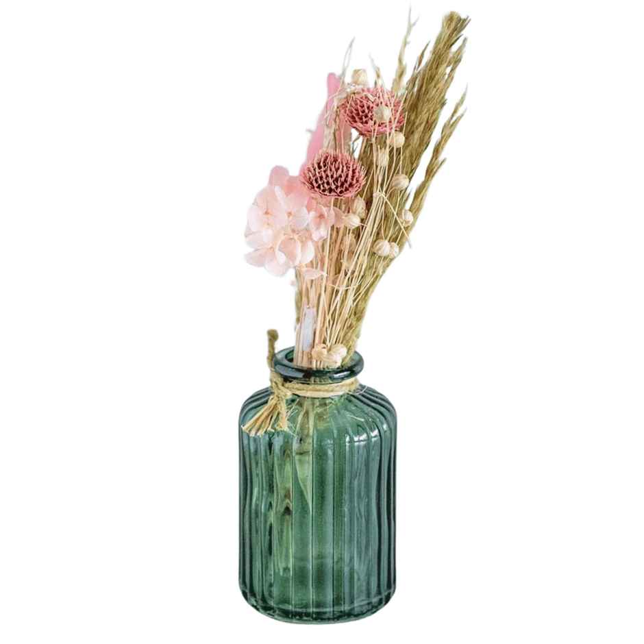 The Wishing Chair Wildflowers Natural Dried Flowers Bouquet In Glass Jar - 17834