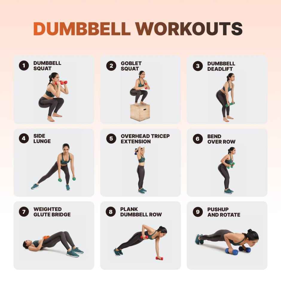 Cult Neoprene Dumbbell Set (3 kg X 2) | Orange