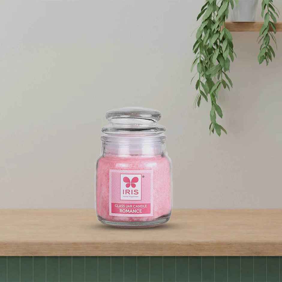Romance Glass Jar Scented Candles | Pack of 2 | Home Decor | IRIS