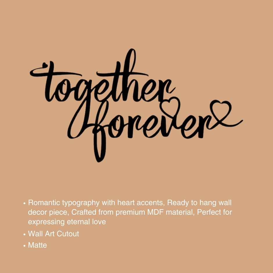 Urbanfix Together Forever Wall Art Cutout