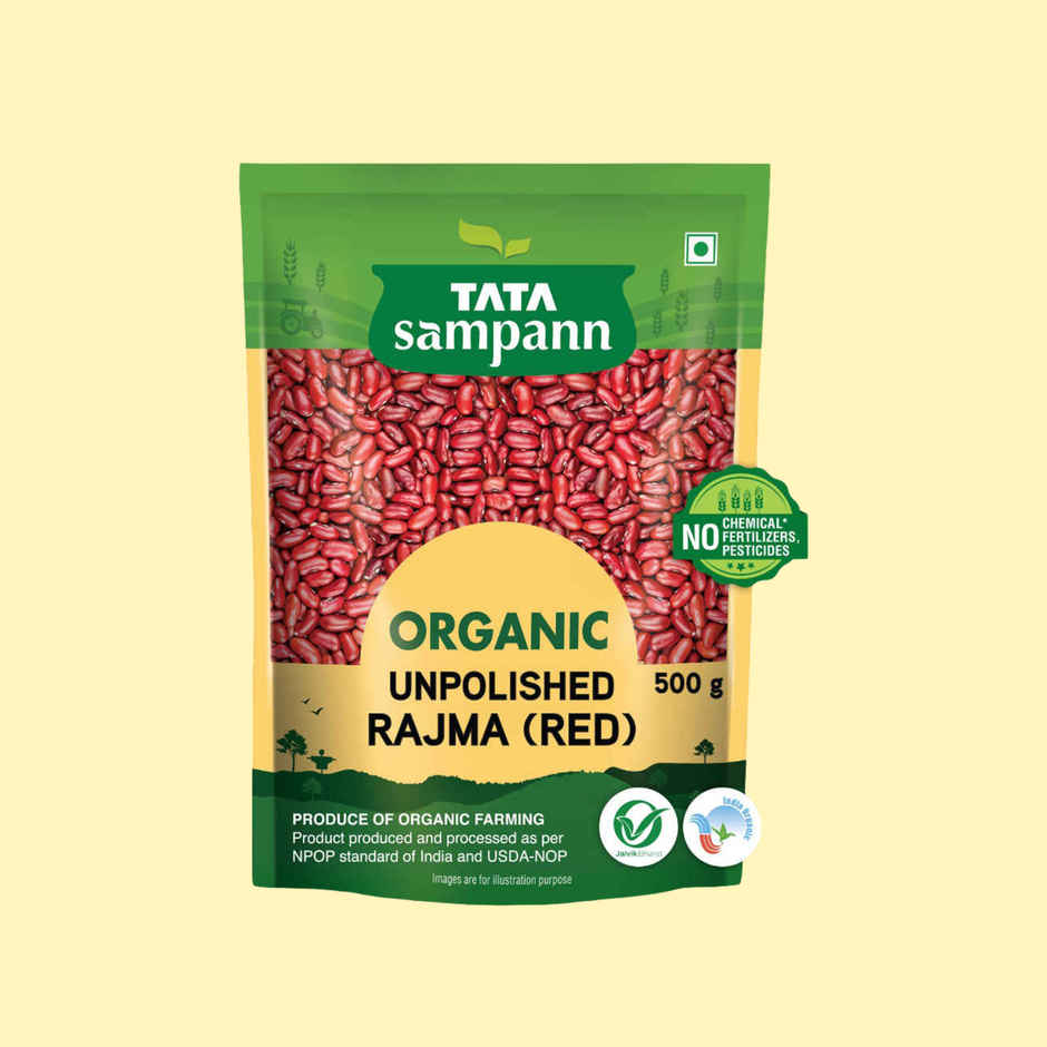 Tata Sampann Organic Unpolished Rajma (Red)
