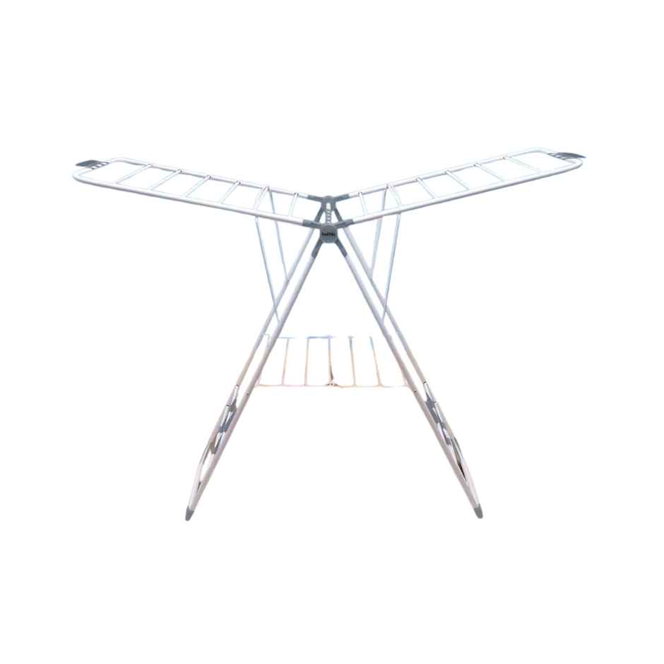 Bathla Foldable Cloth Drying Stand for Home - Neo | Steel | Heavy Duty, Lightweight | Grey