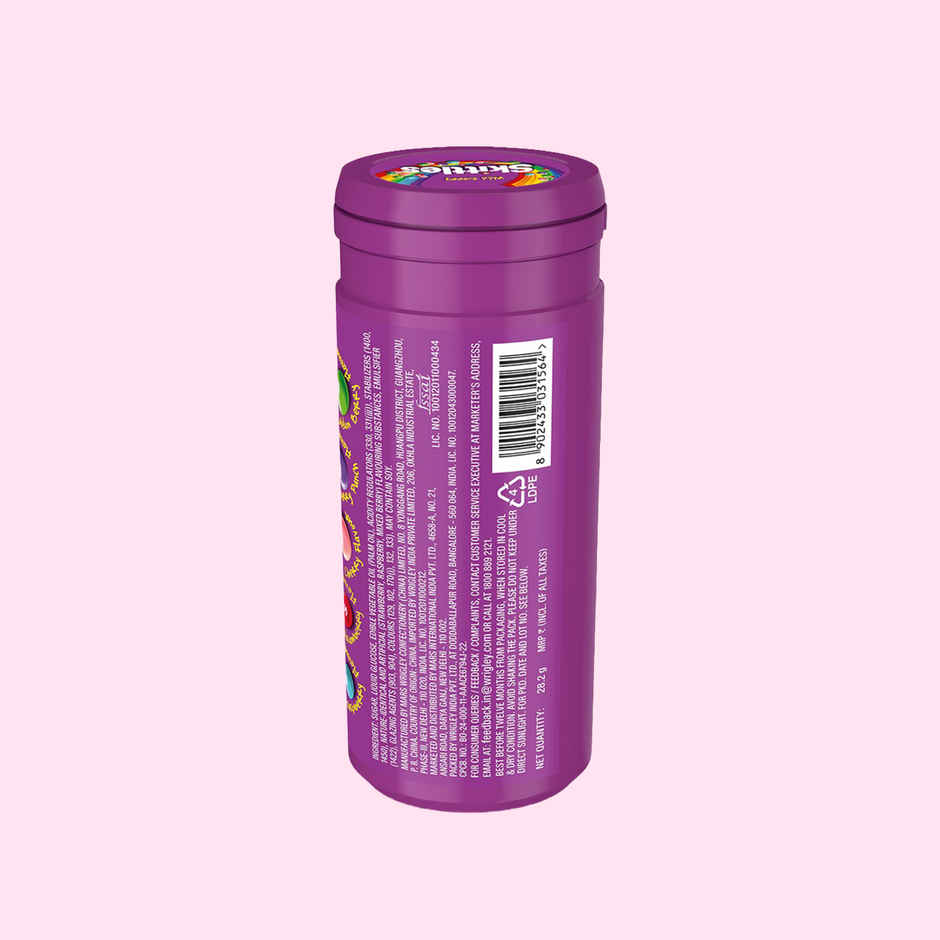 Skittles Wild Berry Bite Size Fruit Candy Tube | Fruity Flavours